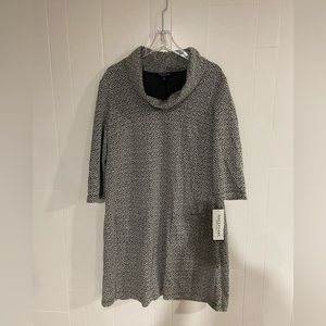 Cowl Neck knee length dress